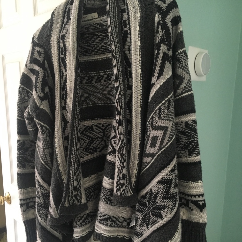 Oversized Open Sweater